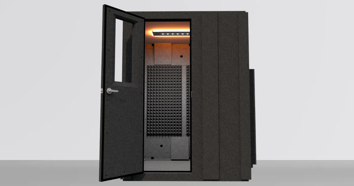 MDL 6060 S - 5' x 5' Single-Wall Isolation Booth | WhisperRoom®